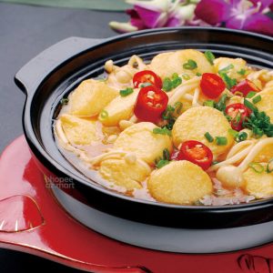 đậu hũ phô mai EB nhúng lẩu